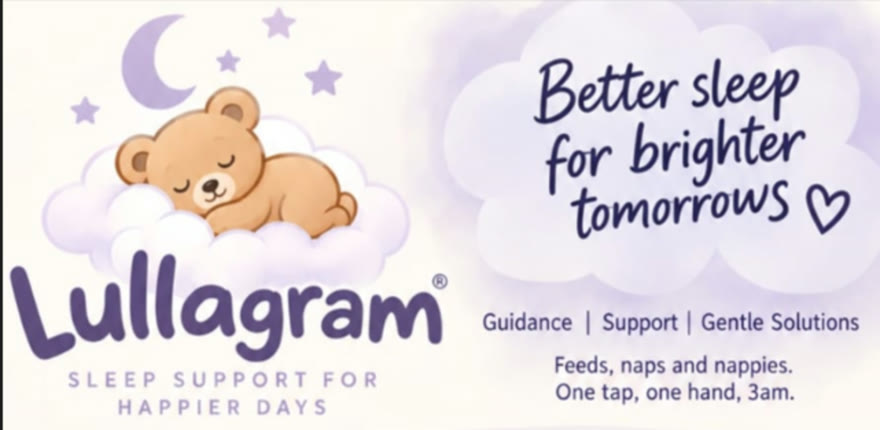 Lullagram: better sleep for brighter tomorrows. Feeds, naps and nappies. One tap, one hand, 3am.